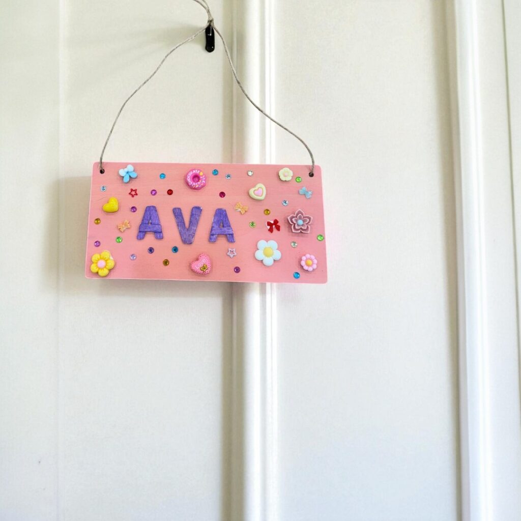 Design Your Door Plaque for Kids (age 4-7) | Colourful Wine