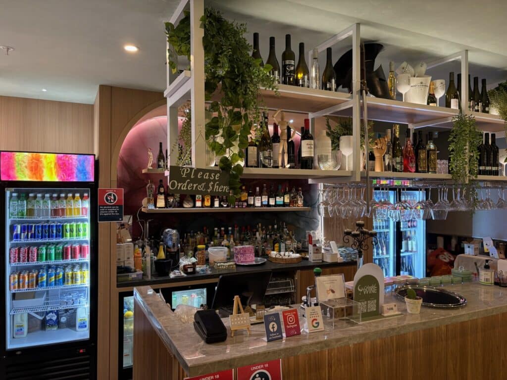 Cocktails, Wine, Beer, and Soft-drinks at the ready at Colourful Wine in Tallawong