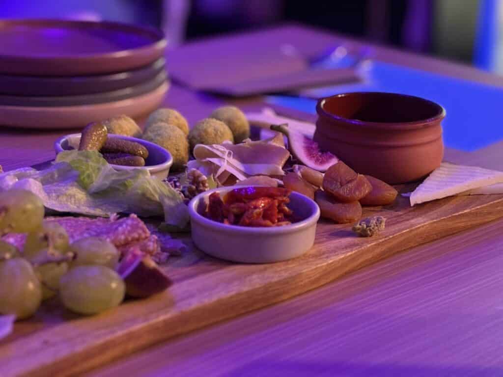 Meat and Cheese platters to accompany wine at Tallawong - Colourful Wine