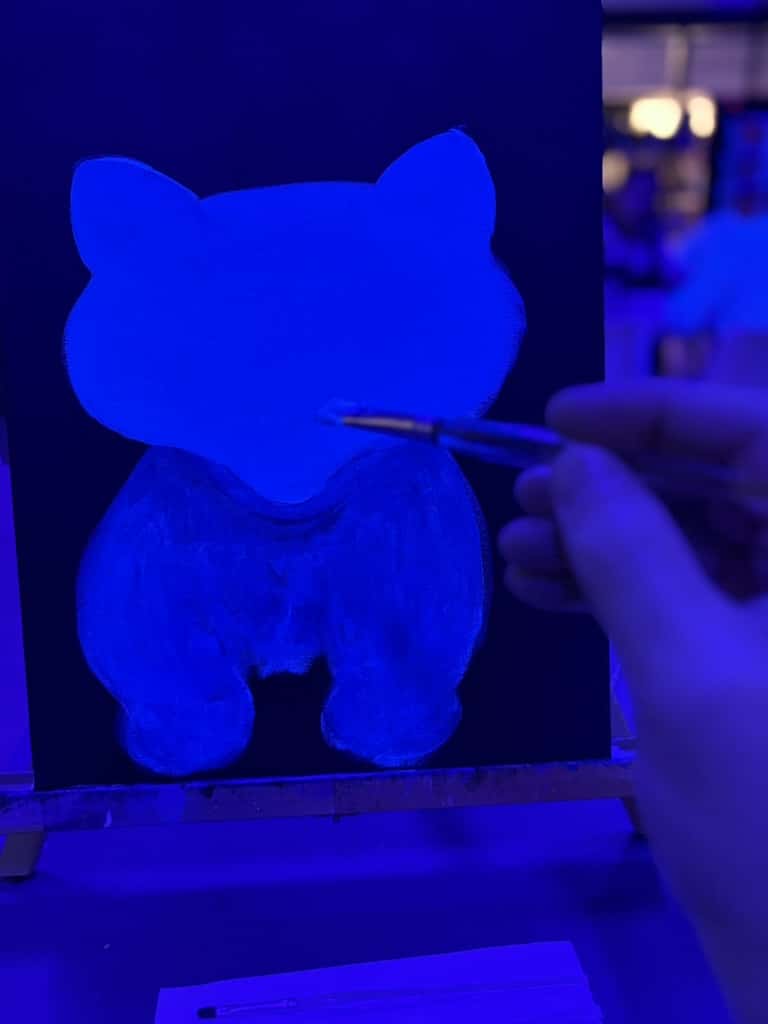 Neon Painting Sydney at Tallawong - Colourful Wine