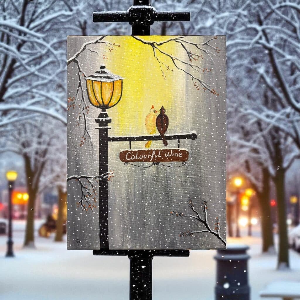 Christmas Love - Paint and Sip Near Rouse Hill | Colourful Wine, Tallawong