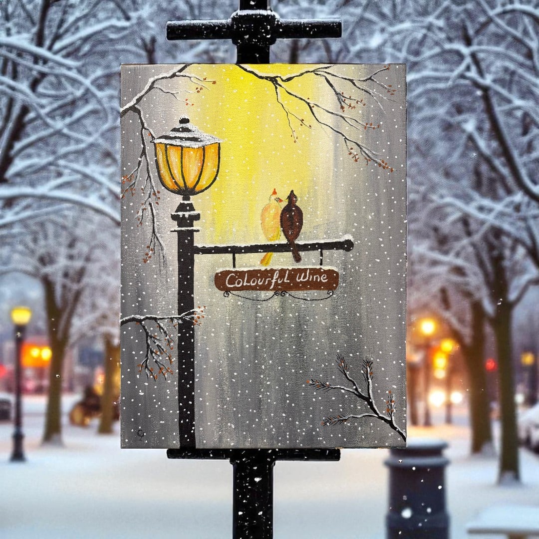 Christmas Love - Paint and Sip Near Rouse Hill | Colourful Wine, Tallawong