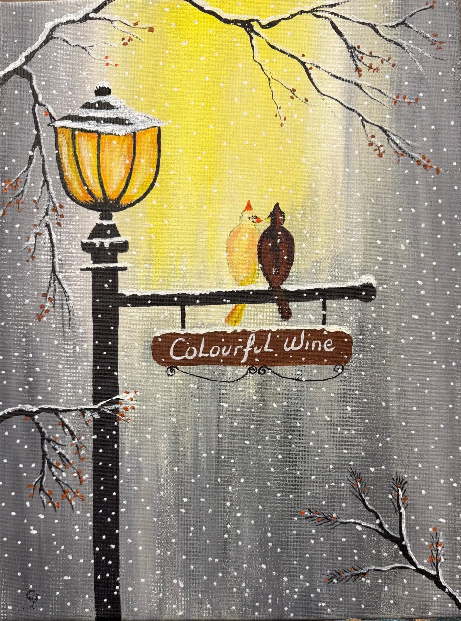 Christmas Love - Paint and Sip Near Rouse Hill | Colourful Wine, Tallawong