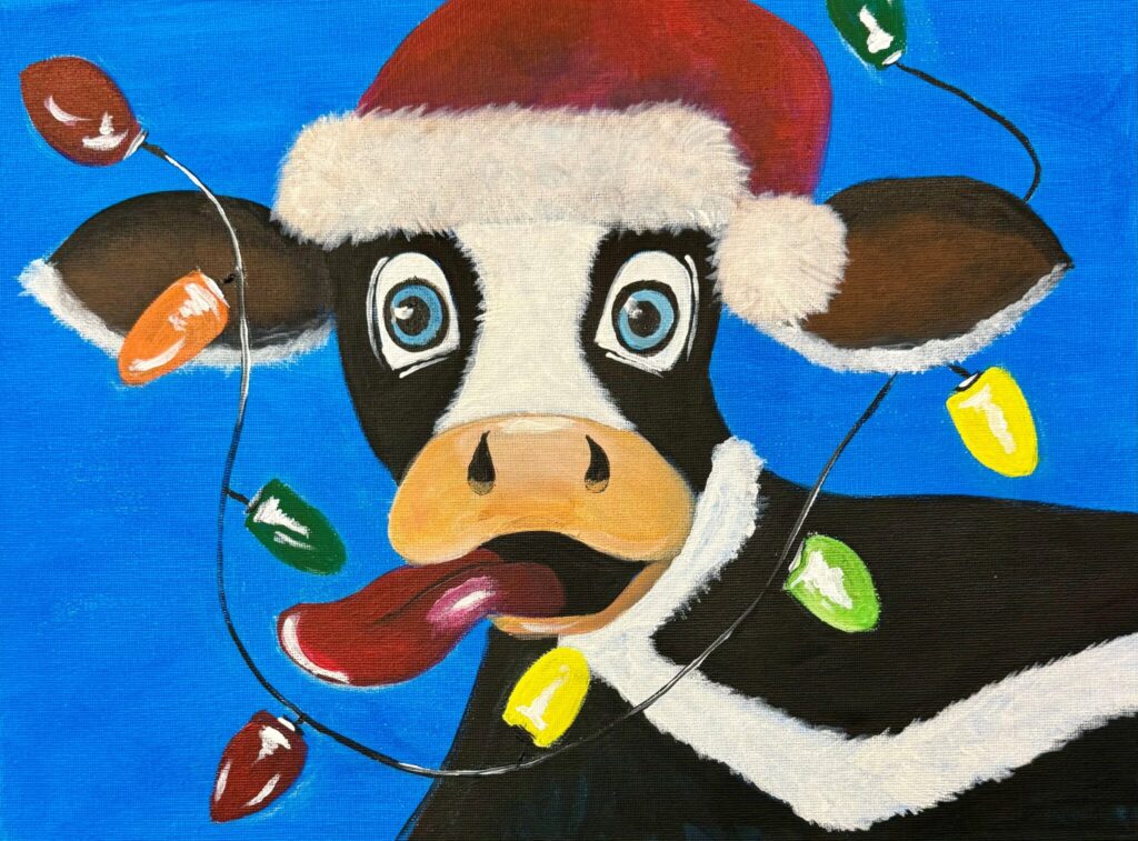 Jingle Moo – Paint and Sip Near Rouse Hill | Colourful Wine, Tallawong