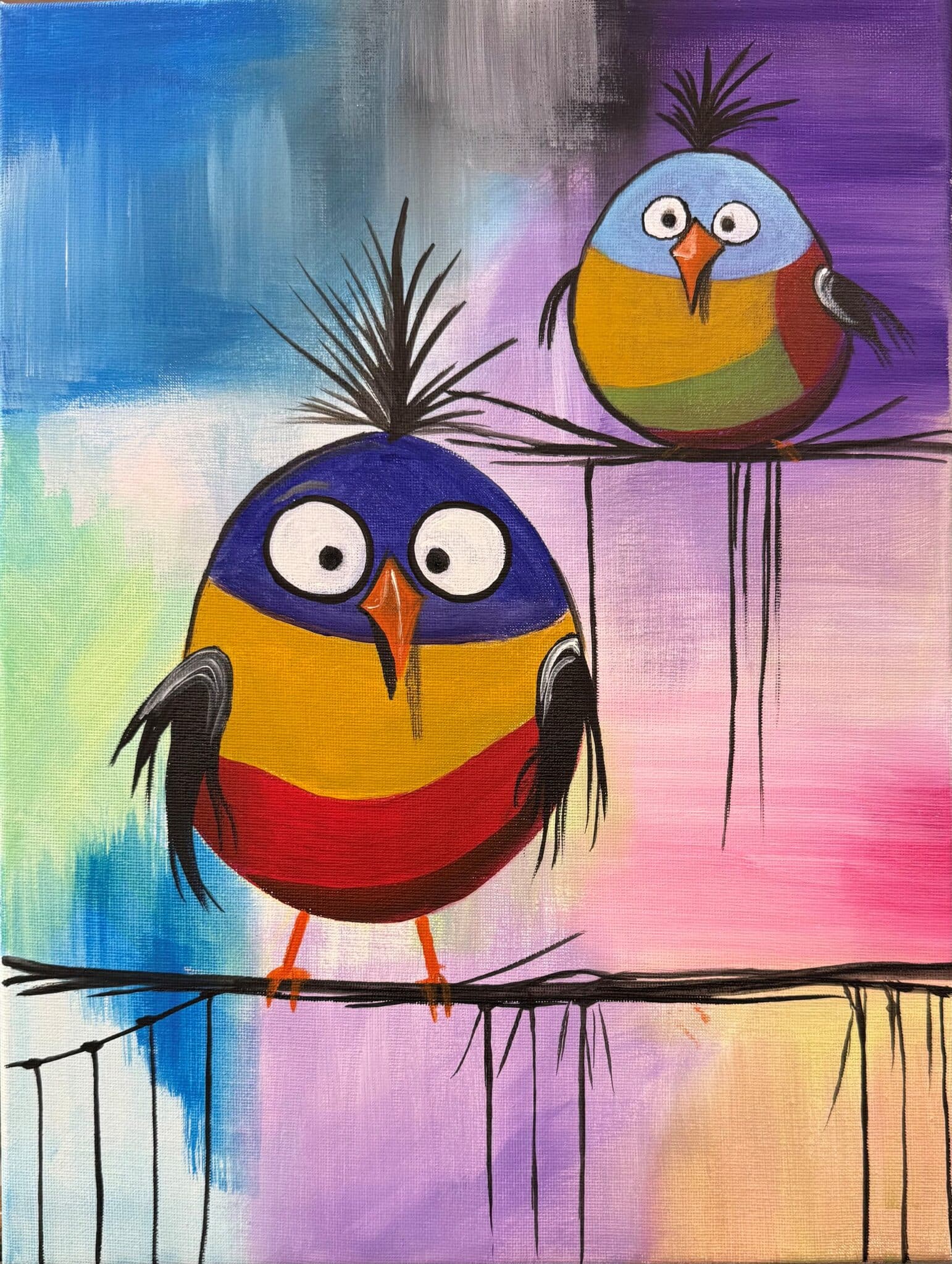 The Odd Couple – Paint and Sip Near Tallawong | Colourful Wine, Tallawong