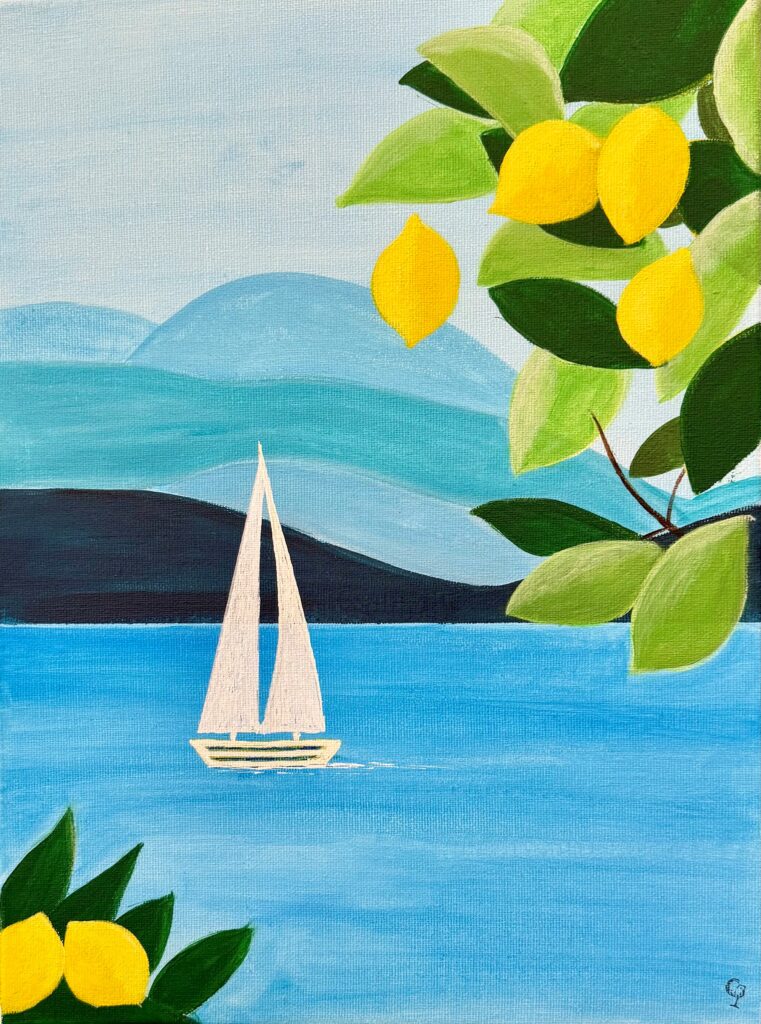 Paint and Sip: Slice of Summer | Colourful Wine