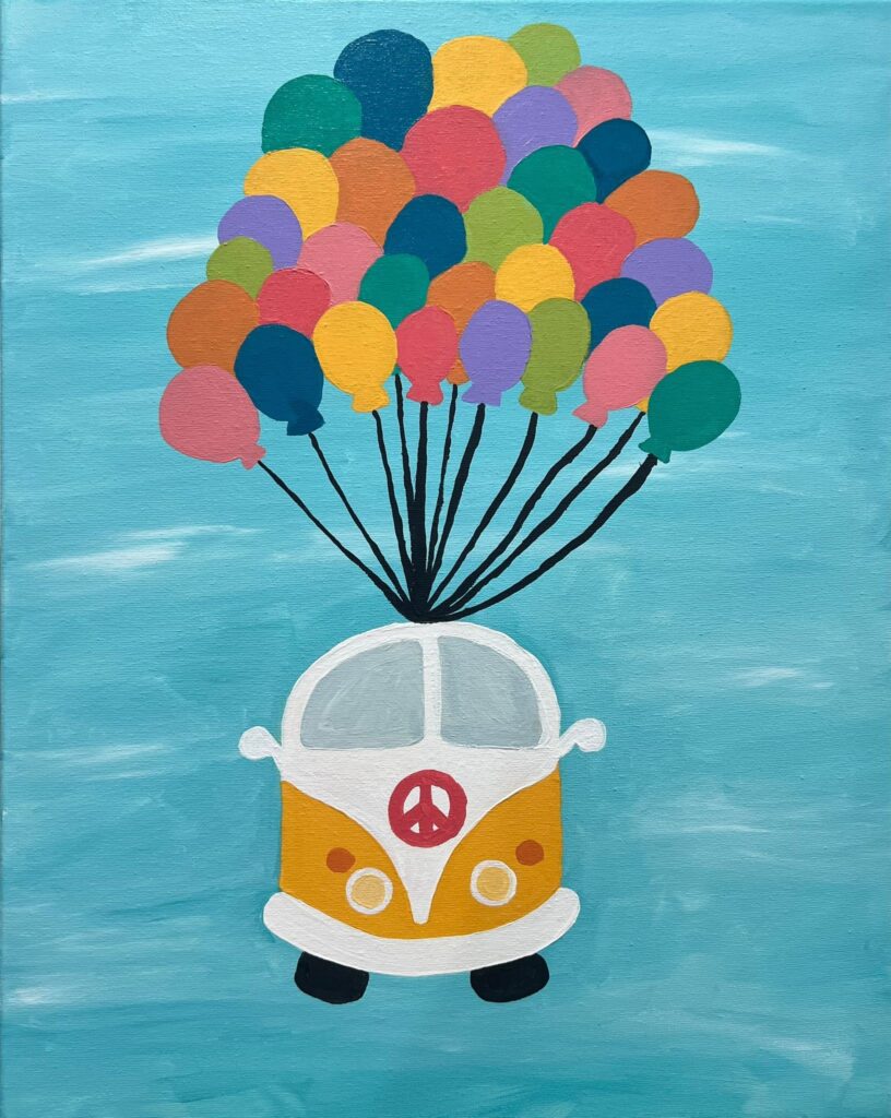 Paint and Sip - Adventure Awaits | Colourful Wine