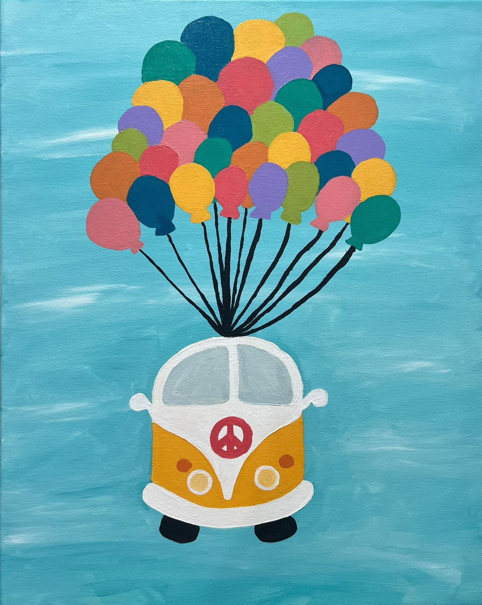 Paint and Sip - Adventure Awaits | Colourful Wine