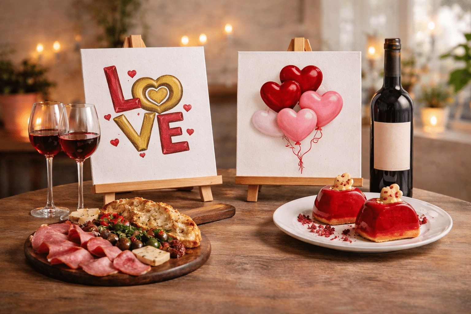 Valentine’s Paint and Sip | Colourful Wine