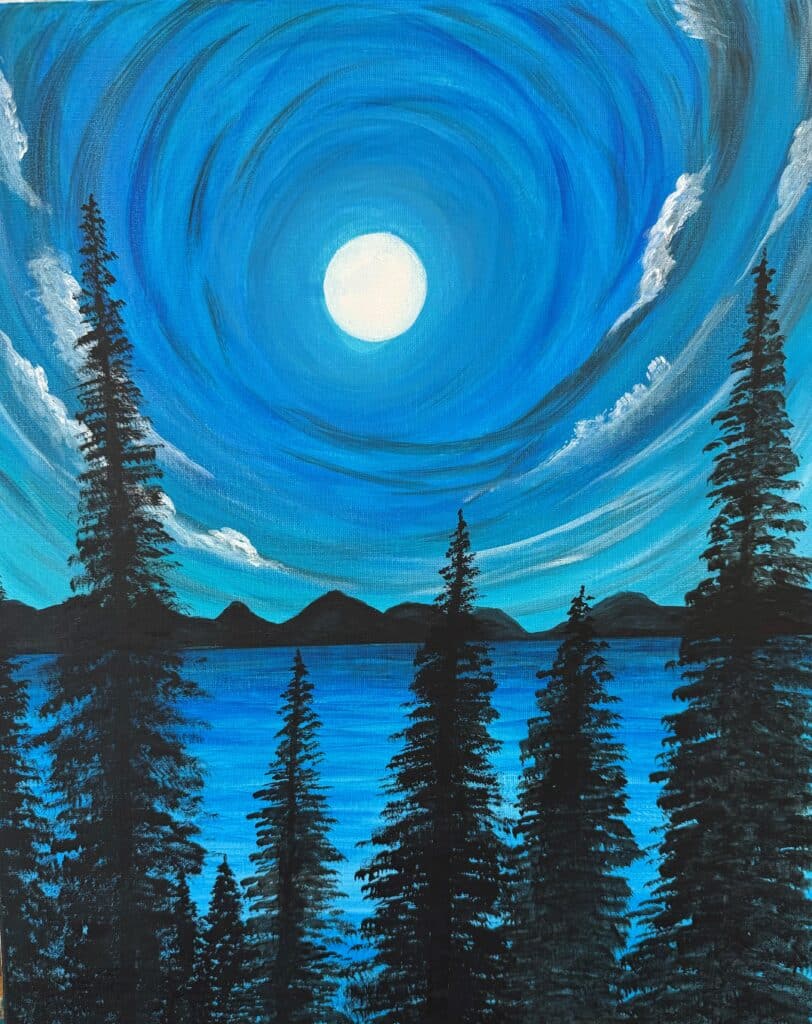 Paint and Sip – Whispers of Moonlight | Colourful Wine