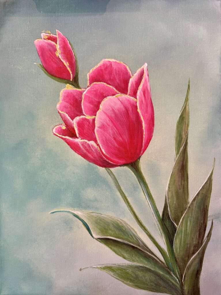 Lucky Bloom – Floral Painting Workshop | Colourful Wine