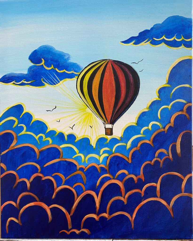 Paint and Sip – Above & Beyond | Colourful Wine