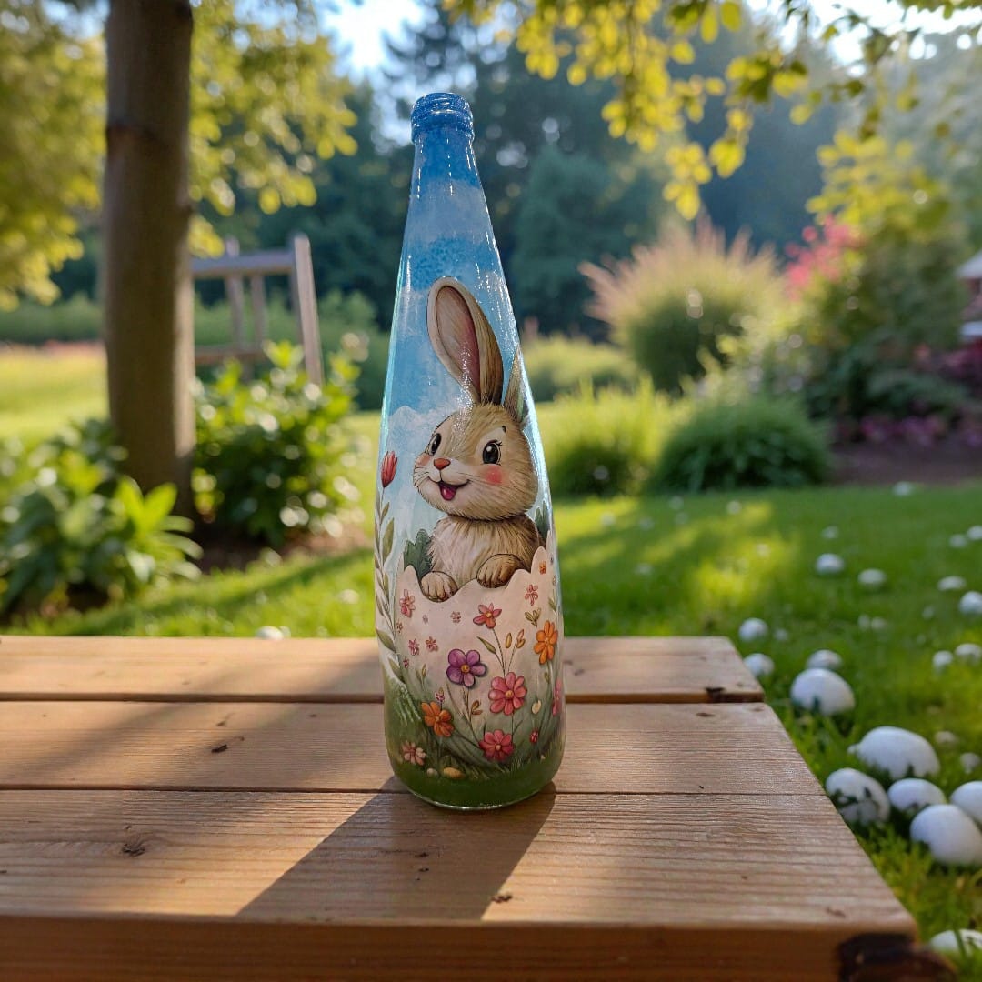 Easter Bottle Art – Decoupage Workshop | Colourful Wine