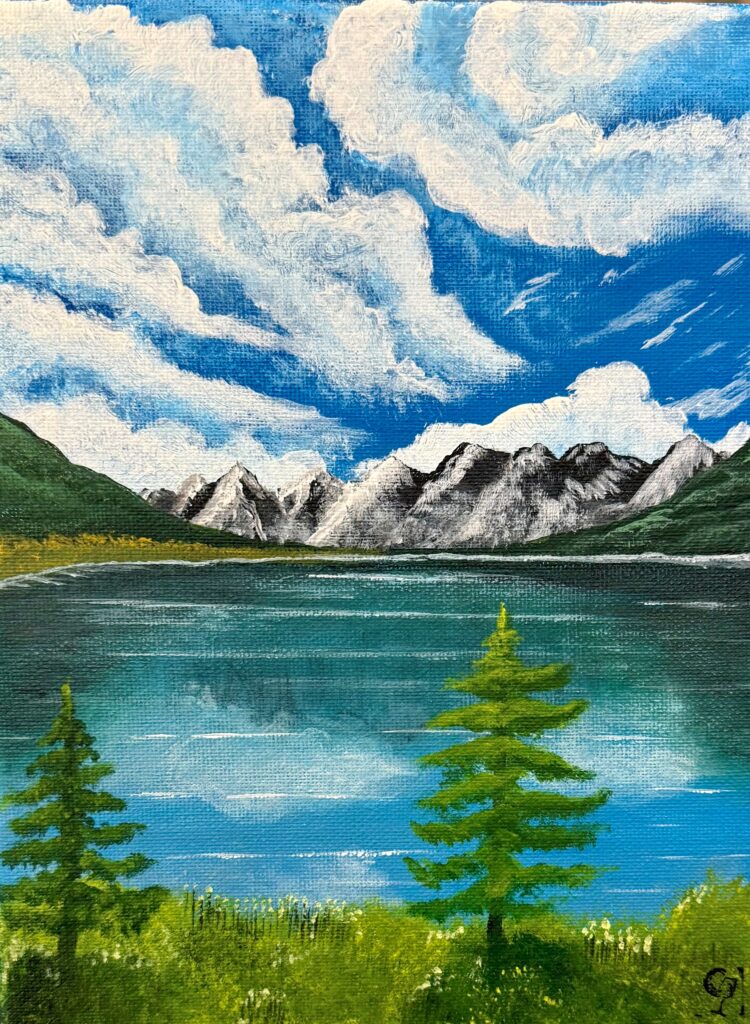 Paint and Sip – The Peak & the Pine | Colourful Wine