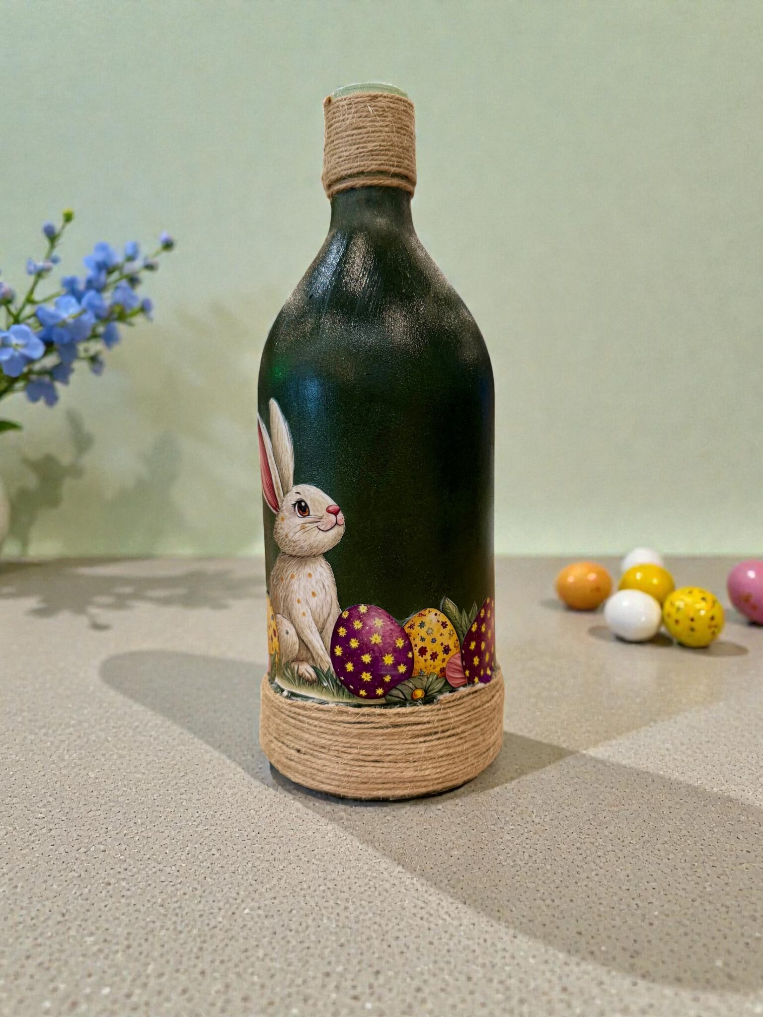 Easter Bottle Art – Decoupage Workshop | Colourful Wine