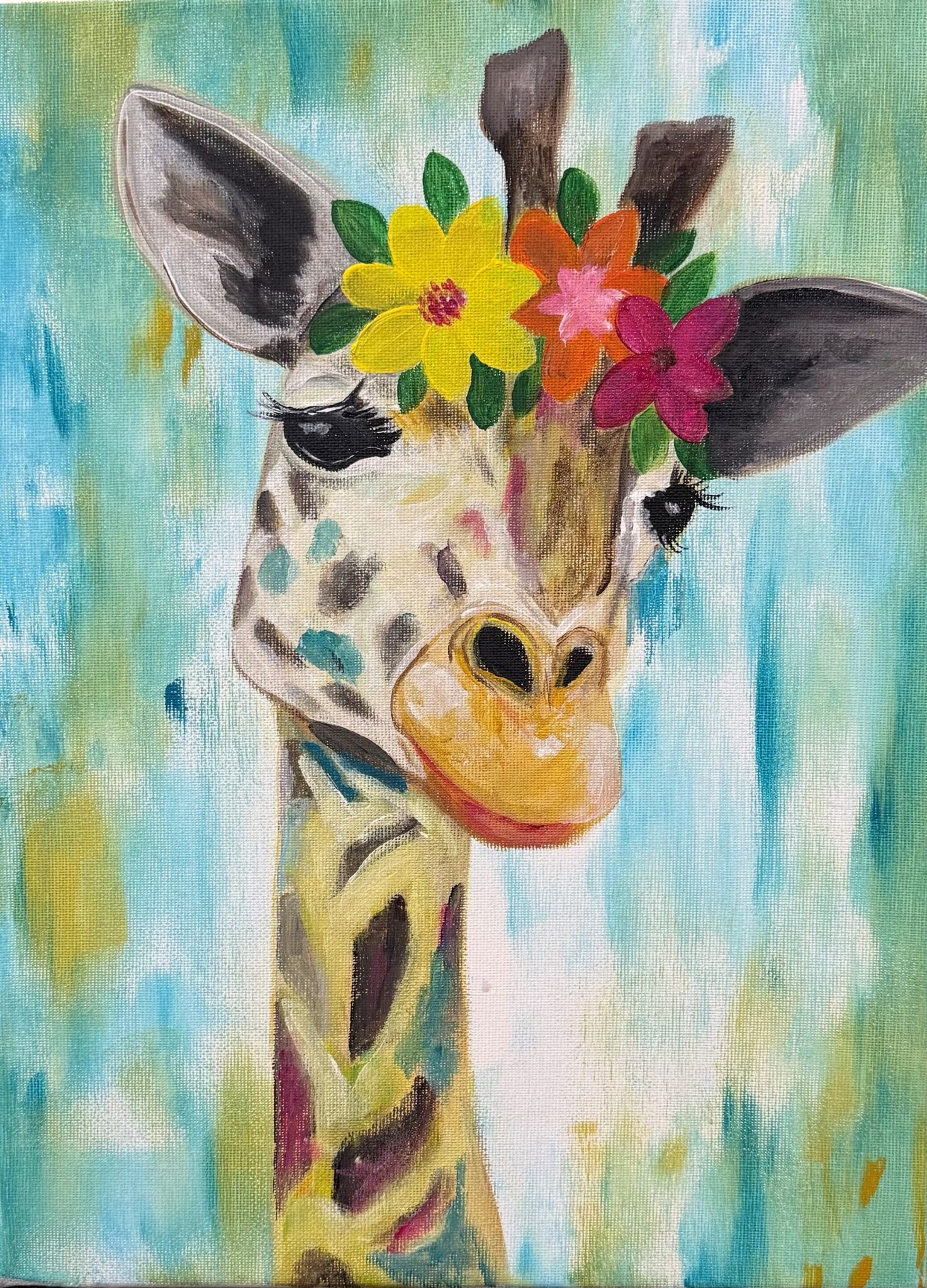 Paint and Sip – Graceful Giraffe | Colourful Wine