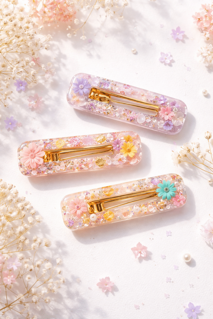 Resin Hair Clips Workshop (2 days)| 14-15 April | Kids 8+ - Copy