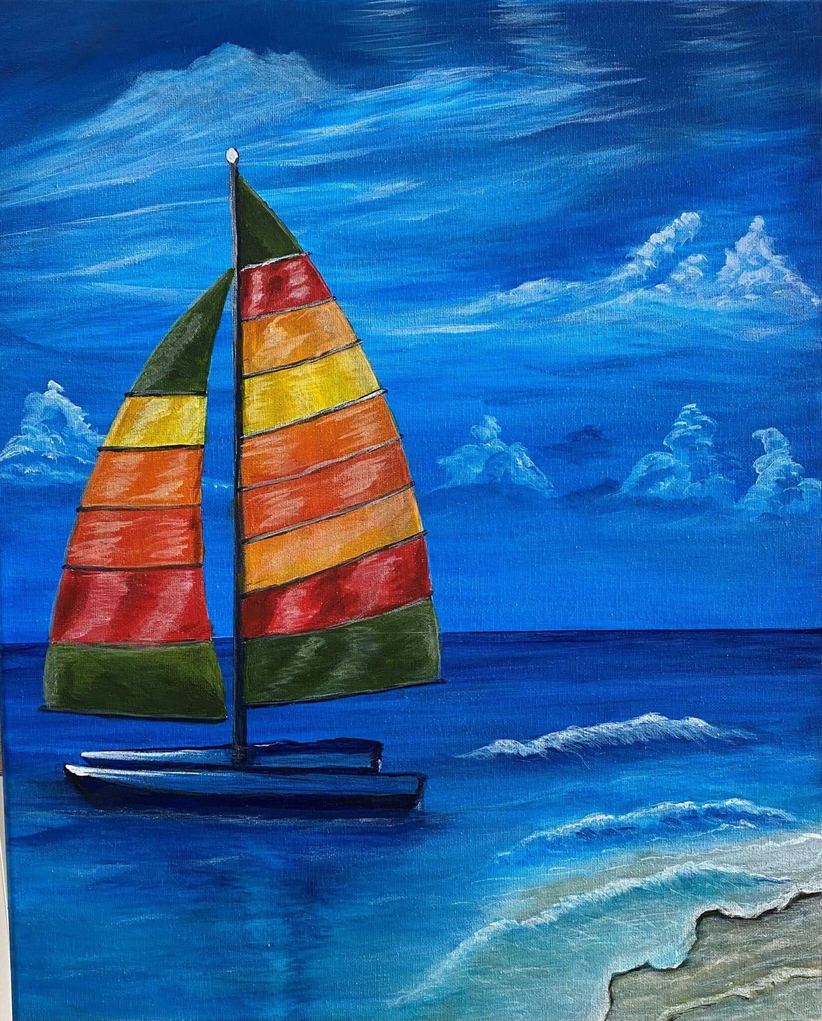 Paint and Sip – Sailing Away | Colourful Wine
