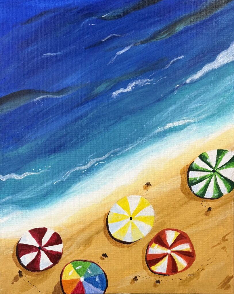 Paint and Sip – Coastal Daydream | Colourful Wine