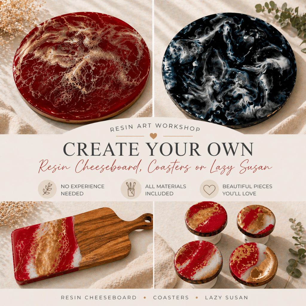 Resin Art Workshop | Colourful Wine, Tallawong