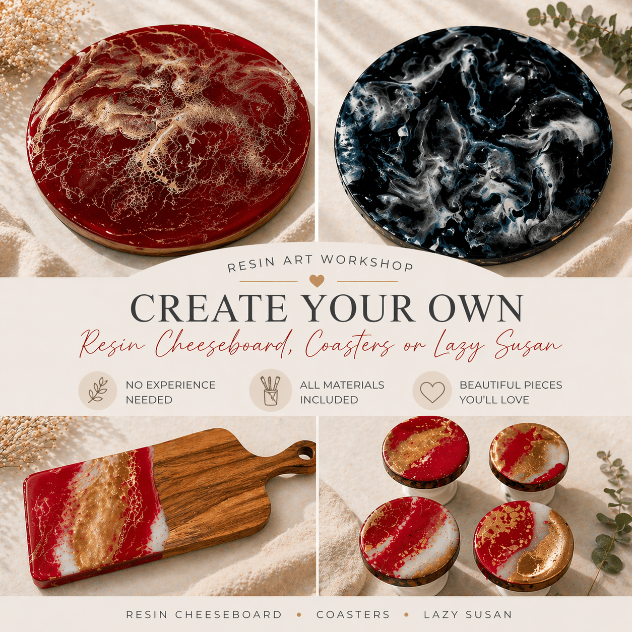 Resin Art Workshop | Colourful Wine, Tallawong
