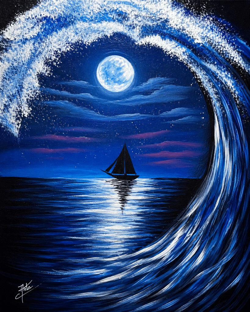 Paint and Sip – The Wave | Colourful Wine Tallawong