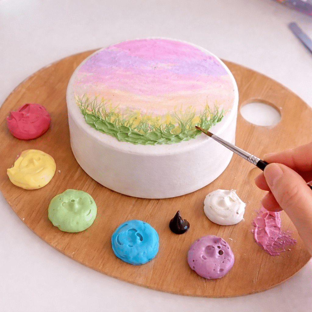 Mother’s Day Cake Painting | Colourful Wine Tallawong