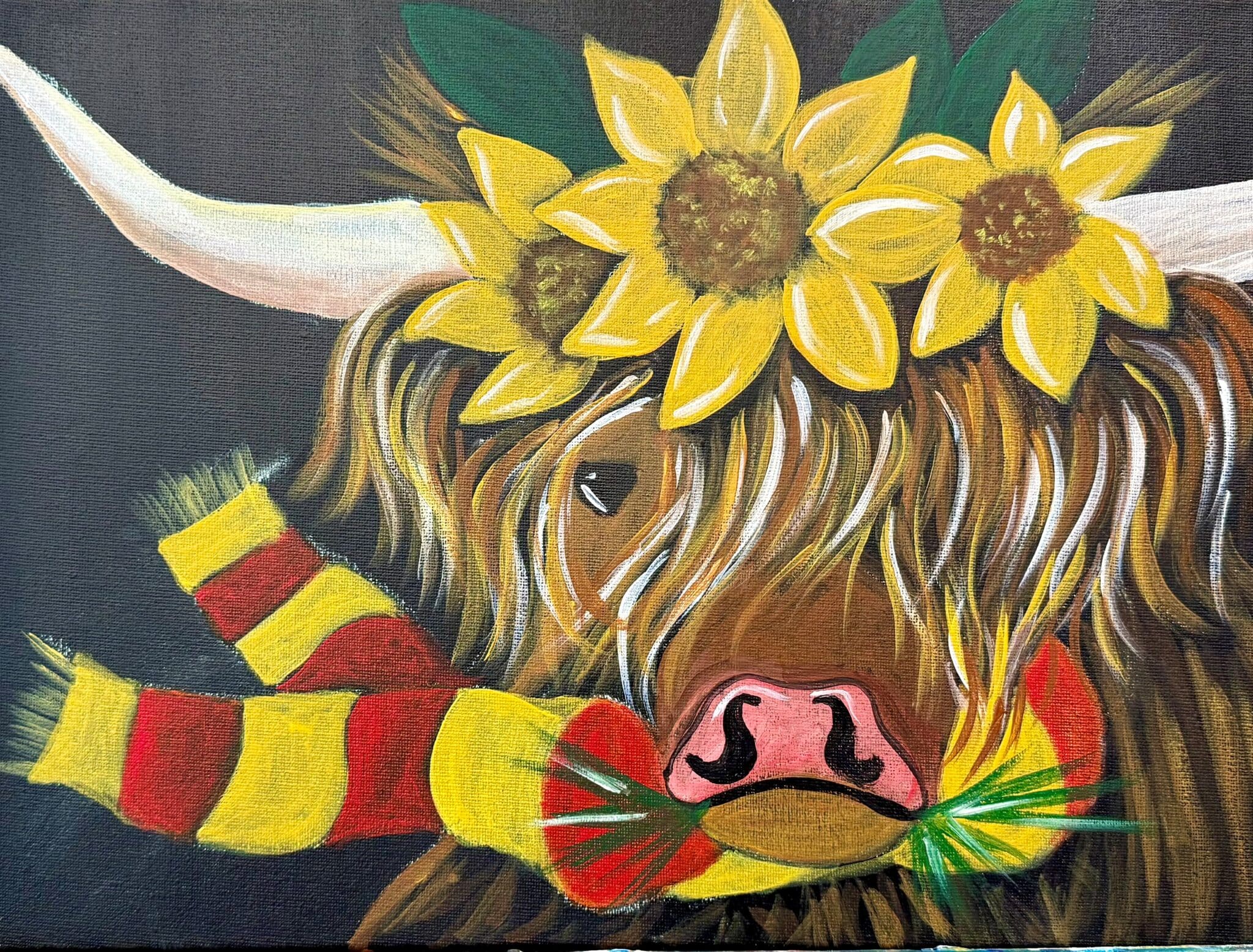 Paint and Sip – Winter Moo-d | Colourful Wine Tallawong