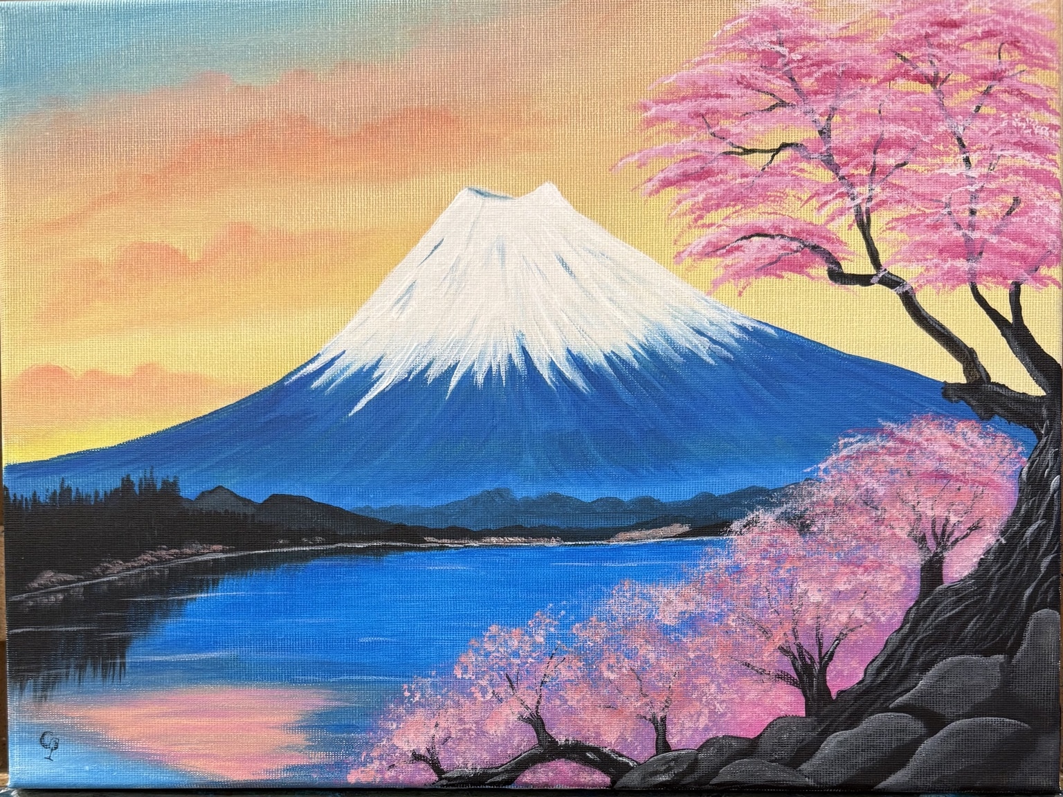 Paint, Sip & Supper – Fuji in Bloom | Colourful Wine Tallawong