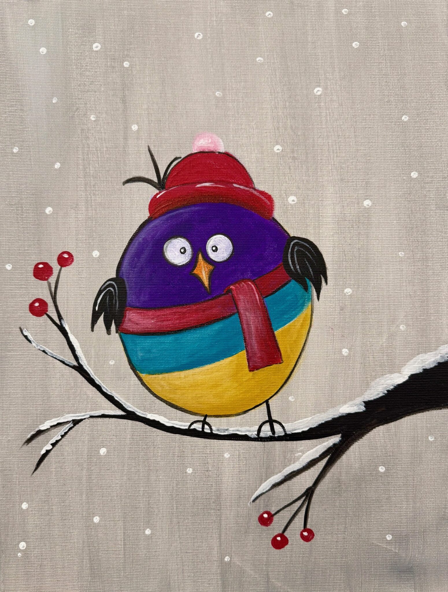 Paint and Sip – Stay Cozy | Colourful Wine