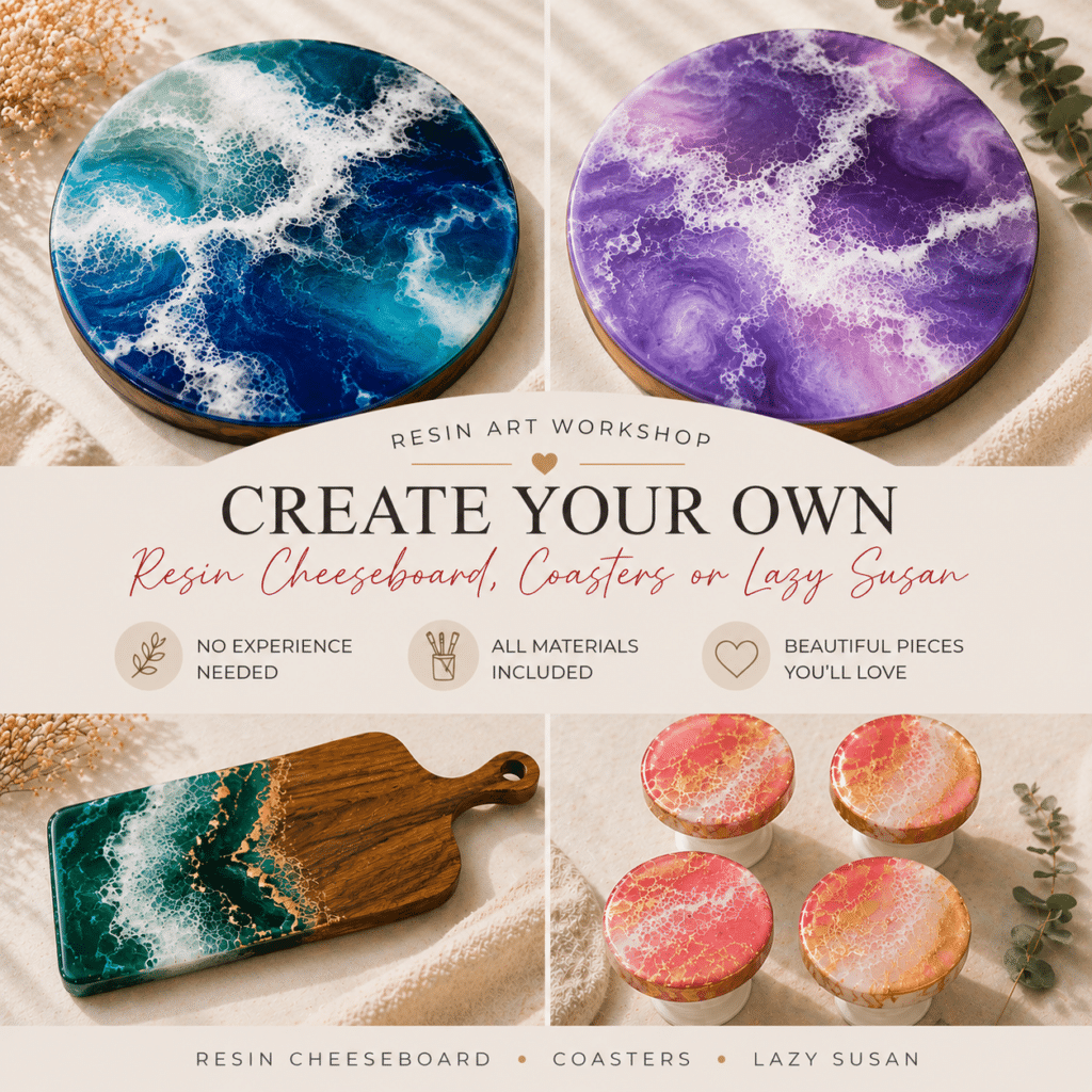 Resin Art Workshop | Colourful Wine, Tallawong