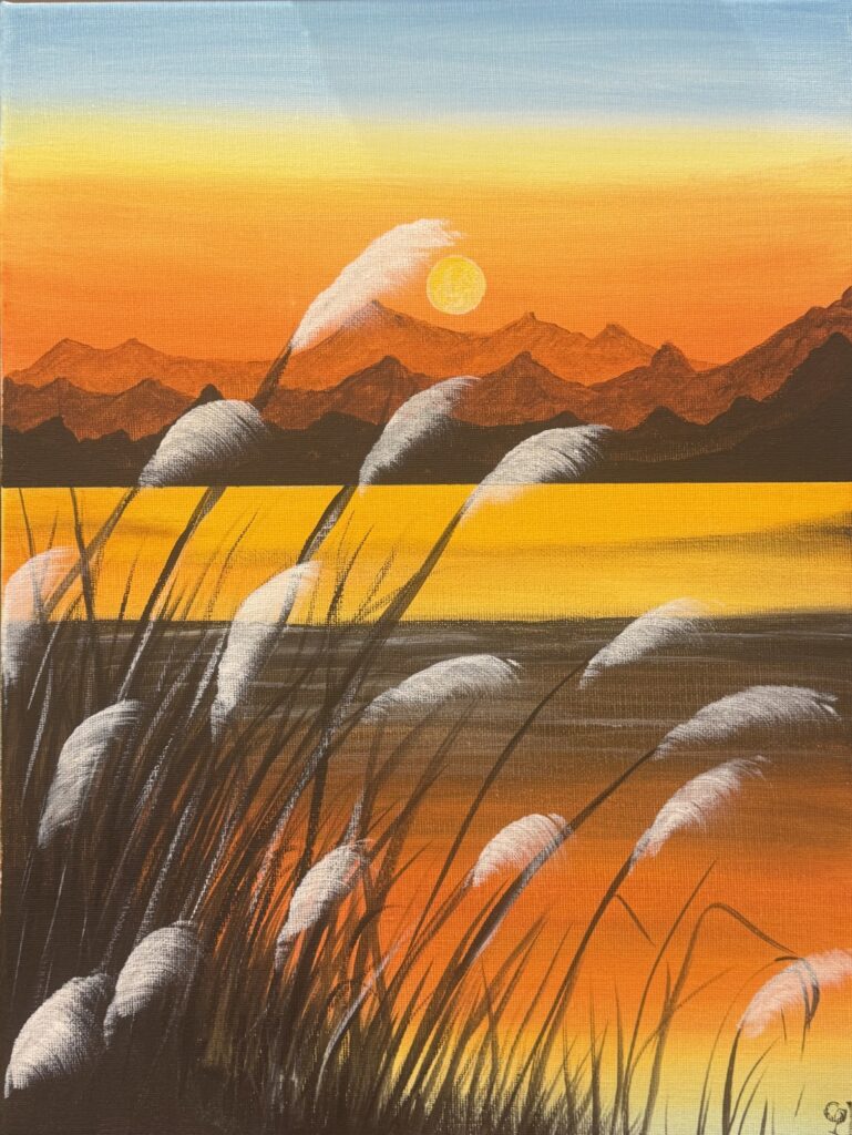 Paint and Sip - Amber Horizon | Colourful Wine