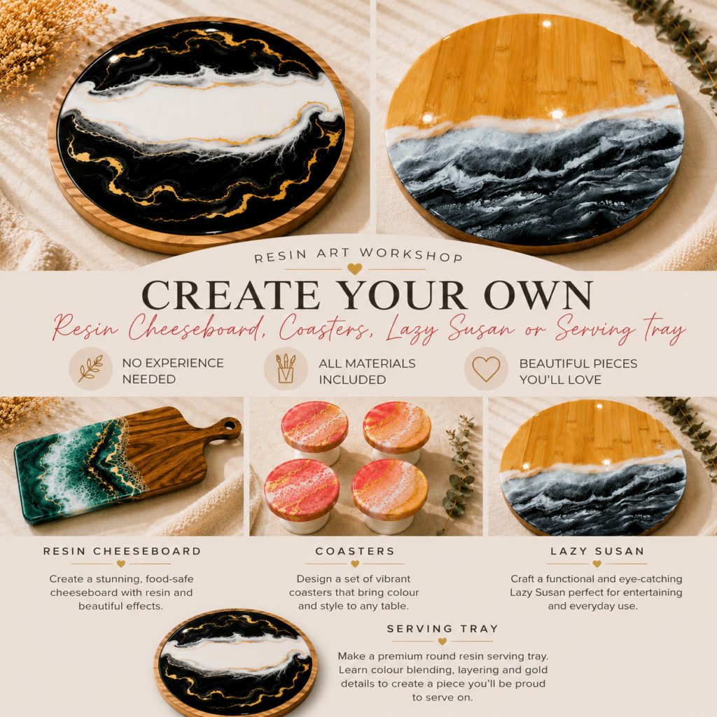 Resin Art Workshop | Colourful Wine, Tallawong
