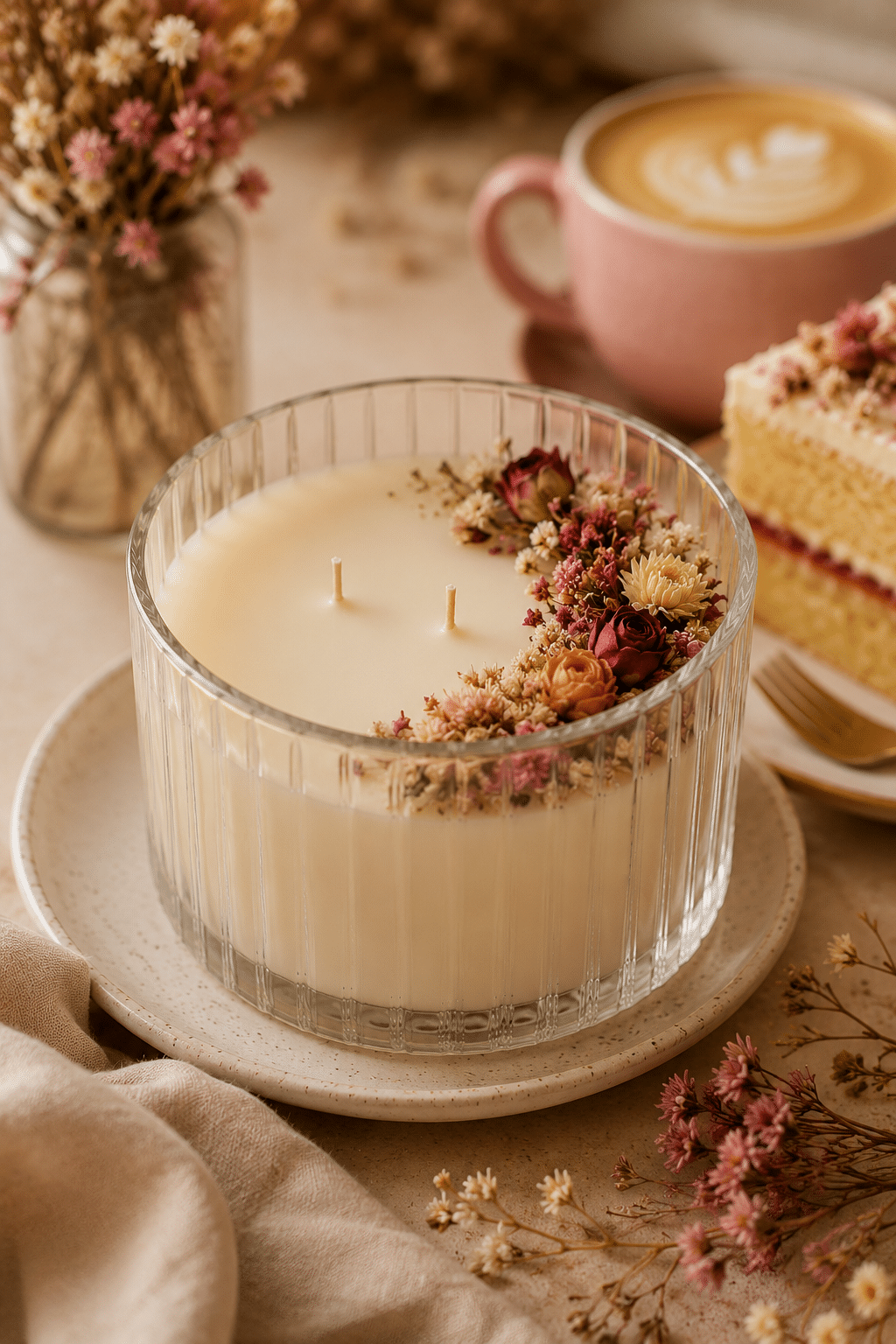 Botanical Candle & Cake Workshop | Colourful Wine
