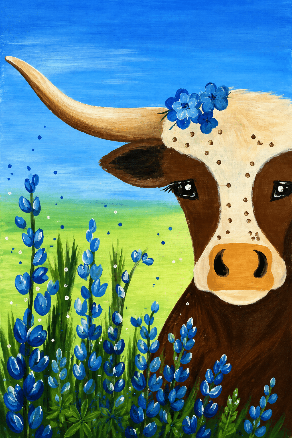 Paint and Sip – Bluebonnet Friend | Colourful Wine
